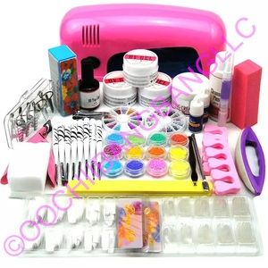 Full UV Gel Nail Starter Kit w/ UV Lamp